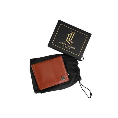 Lumen Bi Fold Button Wallet for Men