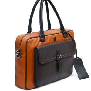 Laptop Bag, 15.6 inch, Brown, Business Briefcase