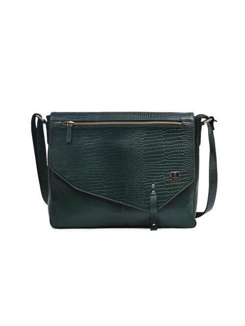 Lumen Luxury Leather Croc Style  Laptop Bag 15.6 Inch